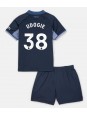 Tottenham Hotspur Destiny Udogie #38 Venkovní dres pro děti 2023-24 Krátký Rukáv (+ trenýrky)